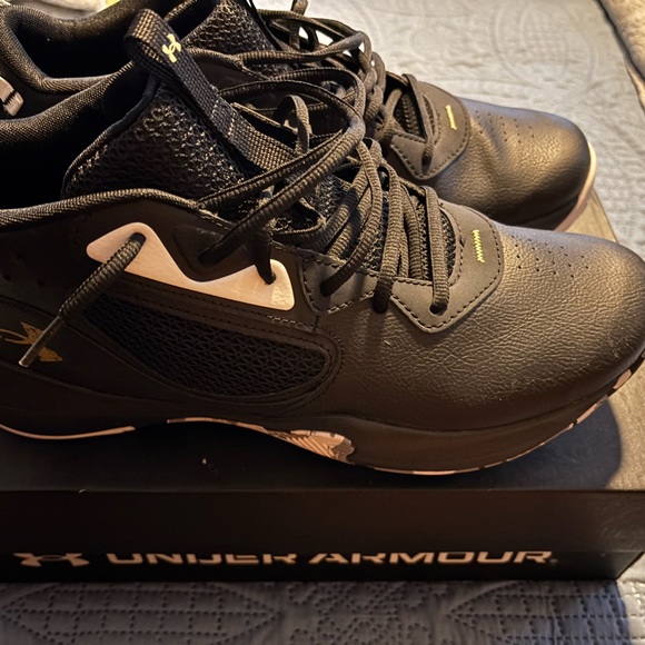 Under Armour Lockdown 6 Unisex Black Athletic Shoes Size 13 - Picture 1 of 9